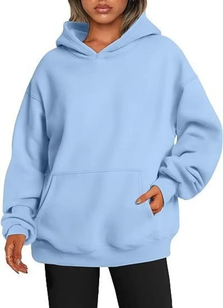 Women's Oversized Fleece Hoodie – Casual Pullover Sweatshirt Jumper Loungewear