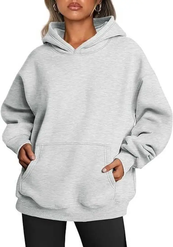 Women's Oversized Fleece Hoodie – Casual Pullover Sweatshirt Jumper Loungewear