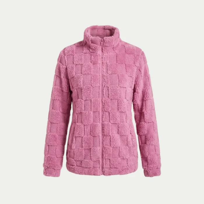 Women's Teddy Fleece Coat – Faux Fur Zip Up Winter Jacket main product image