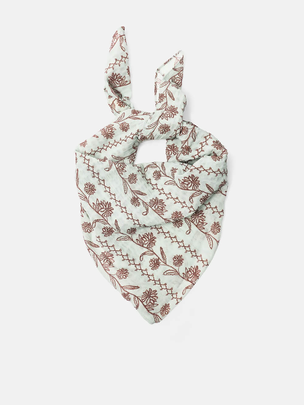 Embroidered scarf