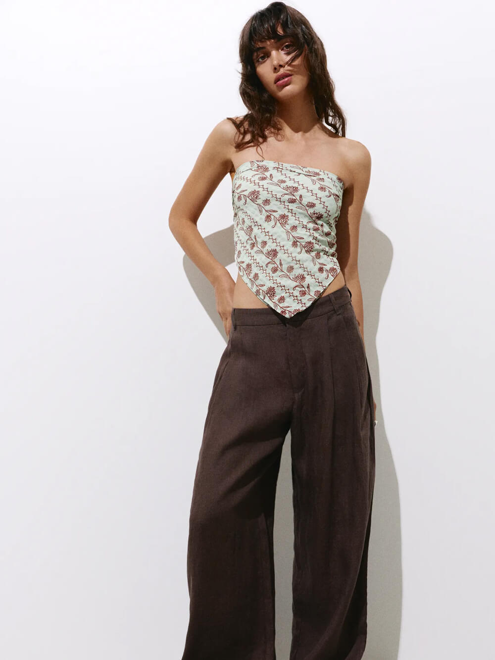 Embroidered scarf